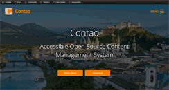 Desktop Screenshot of contao.org
